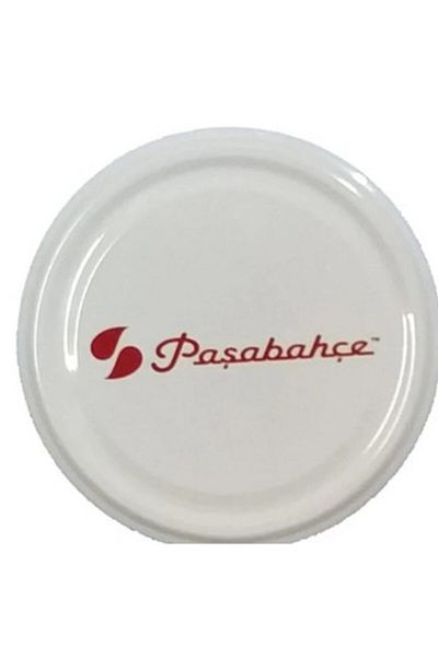Paşabahçe Tahtakale 10 Pieces Metal White Silicone Canning Jar Lids - Asya10