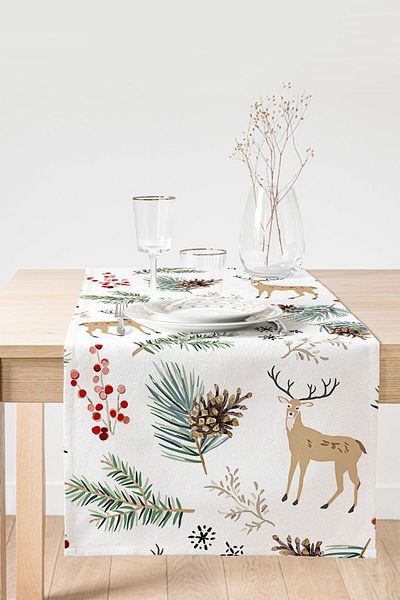 Realhomes Runner modern din piele intoarsa cu imprimare digitala cu design special