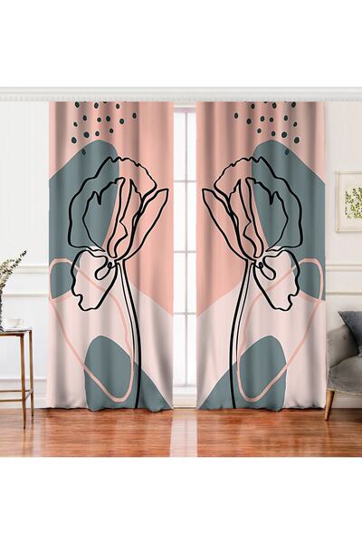 Realhomes ستارة خلفية مطبوعة رقمية بتصميم بوهيمي مزدوج الجناح