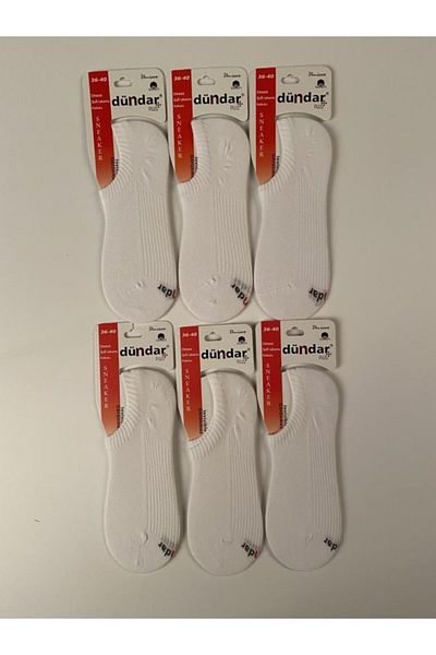 Dündar Pachet de 6 șosete fără cusături pentru adidași unisex
