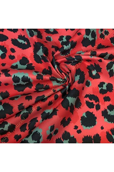 SUZANİ Popart Leopar Desenli Dijital Baskılı Kumaş Kms-1280