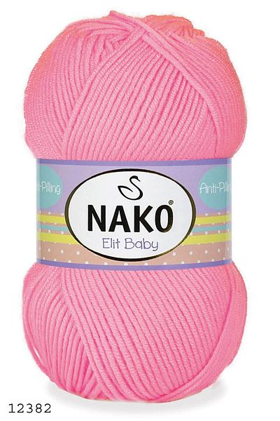 NAKO 5 τεμάχια Elite Baby Anti-pilling Hand Knitting Yarn Baby Wool Μη πουπουλευτό Bebe Wool 12382