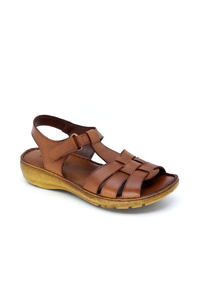 TRENDYSHOES Trendyshose 19s-860 Zn Γνήσιο Δέρμα Velcro Anatomic Comfort Καθημερινά σανδάλια