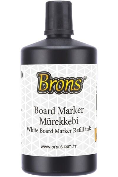 Brons Beyaz Tahta Kalemi Mürekkebi Siyah 250cc