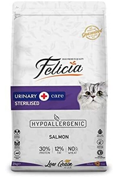 Felicia Hipoalergenic Az Tahıllı Kısır Somonlu Kedi Maması 2kg