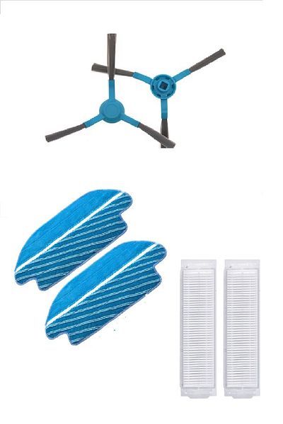 Viomi V2-v3 Compatible Original Mop - Side Brush and Hepa Filter Set of 2
