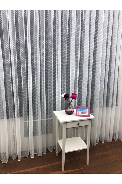perdealemi Mini Polka Dot Tulle Curtain