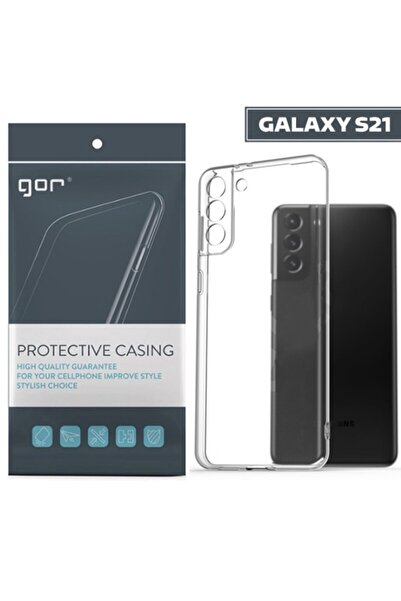 Ally Mobile Gor Samsung Galaxy S21 Kılıf Kamera Korumalı Şeffaf Silikon Kılıf...
