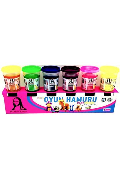 Südor Mona Lisa Play Dough 6 Colors X 120 Gr Neon Colors