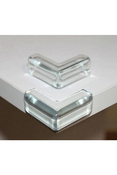 demethome 16 τεμάχια ματσάκια Home Triangle Baby Silicone Διαφανές Τραπέζι Τραπέζι σαλονιού Zigon Μυτερό γωνιακό προστατευτικό