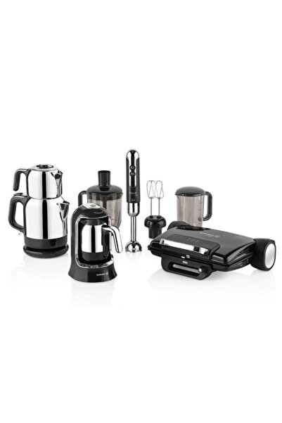 KORKMAZ Orginal 14 Parça Elektro Set Çeyiz Seti Siyah A1818