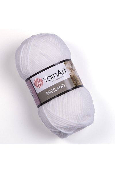 Yarnart Shetland - Πλεκτό Νήμα Χειροποίητο Λευκό-501