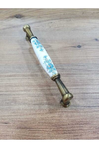 ARON 1035-41-147 Antik Sarı Rustik Porselen Kulp Mobilya Vestiyer Çekmece Dol...