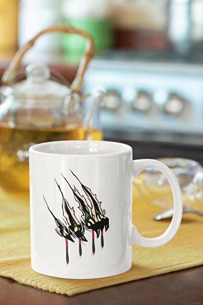 BaskıBazar كوب بورسلين بطبعة مخلب