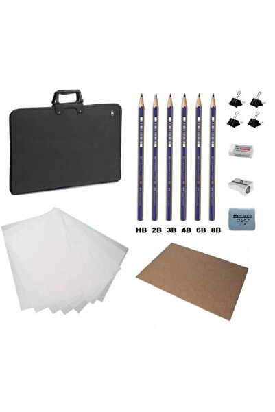 ADA Karakalem Resim Kurs Seti 35x50 - Duralit - Resim Çantası - Resim Kağıdı ...