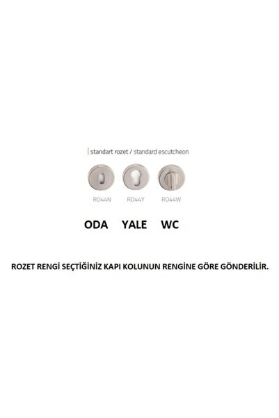 System Alfa Nikel Saten Oda Rozetli Kapı Kolu Ha147ro44 Nnb