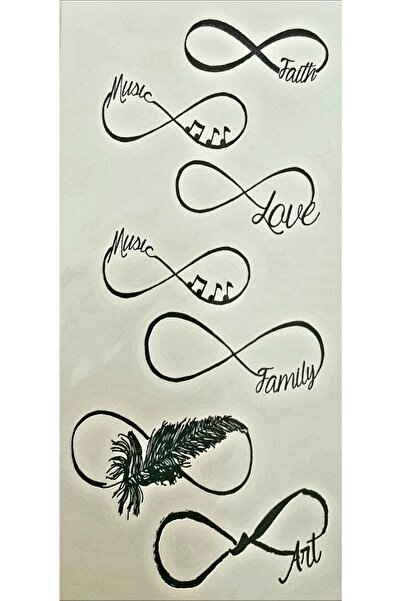 TATTOO TEMPORARY Trendonline Sonsuzluk Geçici Dövme