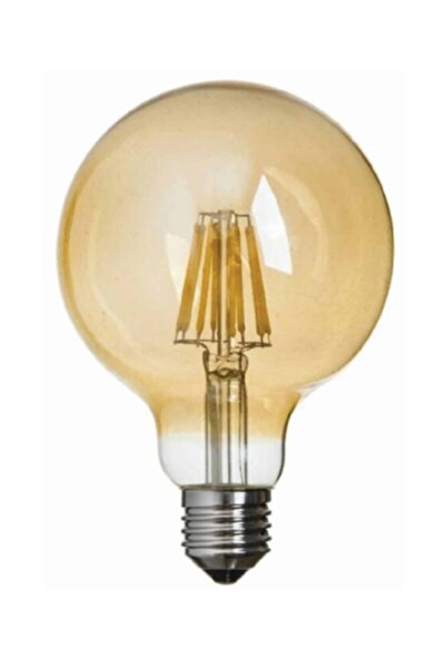 Genel Markalar K2 Kes606 6w E27 2700k Sarı G95 Led Flamanlı Rustik Ampul 10 Lu