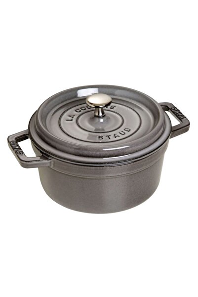 STAUB Döküm Tencere Yuvarlak 22 cm Grafit Gri