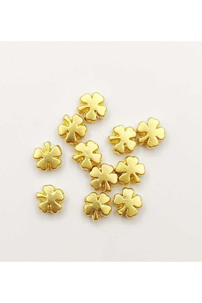 yiğit aksesuar Clover Model Bracelet Necklace Anklet Intermediate Apparatus Gold Plated 5 Pieces Jewelry Supplies