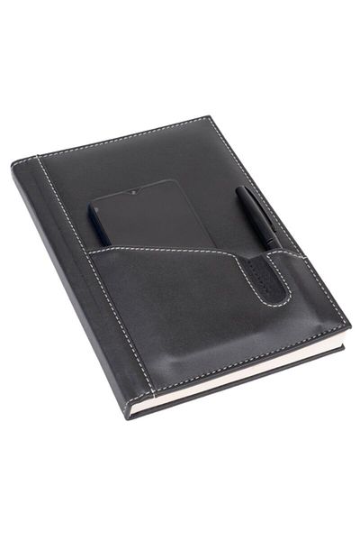 2K Leather Phone Case Cover Notebook Agenda Undated Striped 17x24 Cm