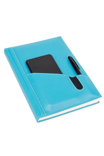 2K Leather Phone Case Cover Notebook Agenda Undated Checkered 17x24 Cm