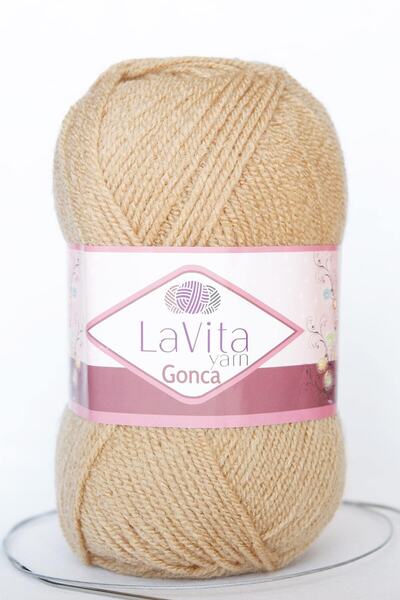LaVita Yarn Gonca Πλεκτό Χειροποίητο Σπάτσο Taka Yarn (7112-MILK HONEY)
