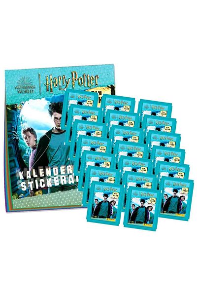 Panini Harry Potter One Year in Hogwarts Calendar Sticker Album+ 20 Stickers Pack (80 Stickers+20 Cards)