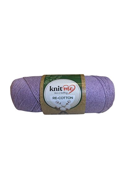 knitme Re-cotton Eflatun Örgü Hobi İpi 100 gr
