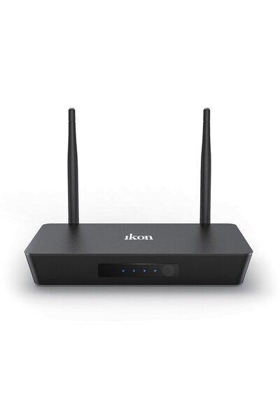 Ikon راوتر واي فاي ايكون + مشغل 4K 2 في 1 IK-R84K