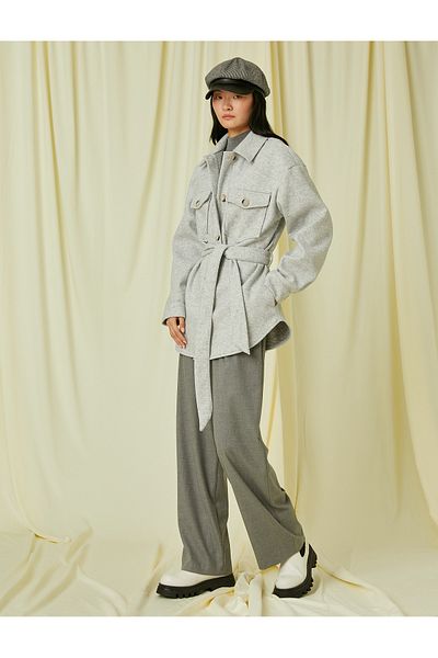 Koton Pocket Shacket Belted