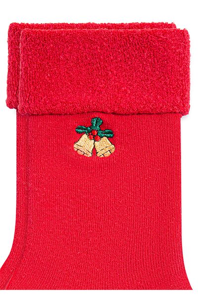 Mavi Rote Socken mit Neujahrsmotiv 1912191 -32421