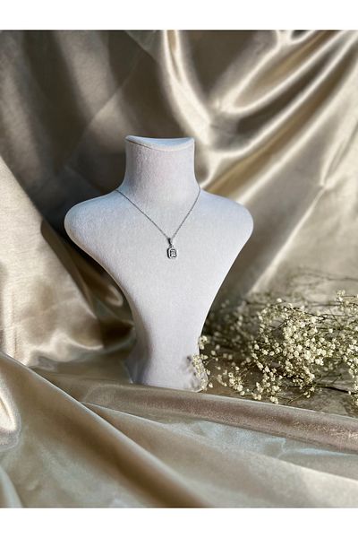 Store 316l الرغيف الفرنسي قلادة فضية اللون الصلب
