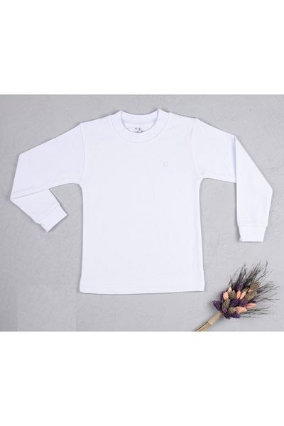 By Cwhr Interlock Embroidered 100% Cotton Boys' Bodysuit - Long Sleeve, Cuffed, Children's Bodysuit