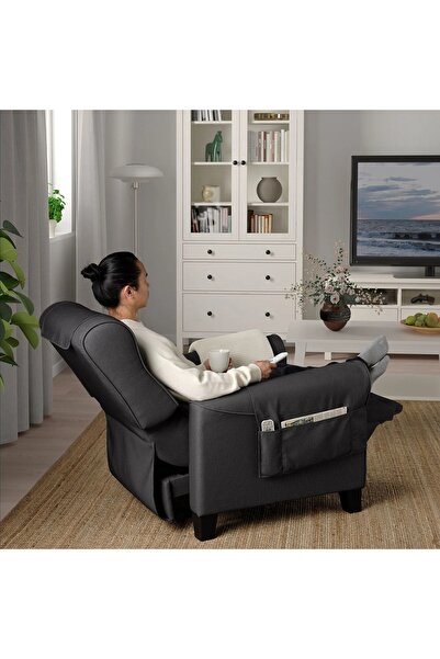 IKEA yatar koltuk, remmarn koyu gri