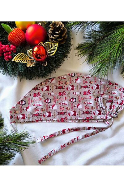 IG Yılbaşı Desenli Doktor, Hemşire, Hastane Aşçı Cerrahi Bonesi