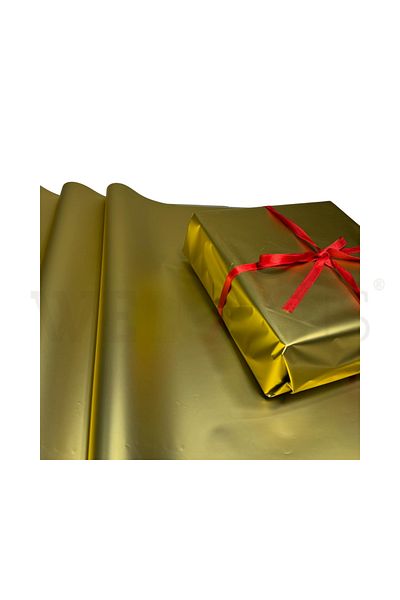 weloveis Matte Gold Luxury Metallized Paper - 50X70, 20 Sheets Gift Wrapping