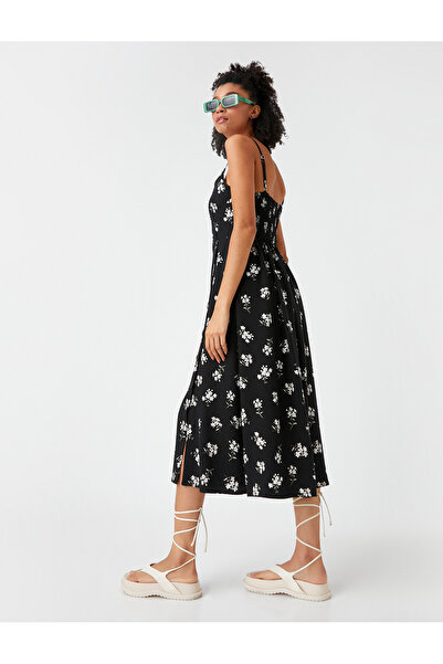 Koton Rochie Midi Cu Bretele Subțiri Florale