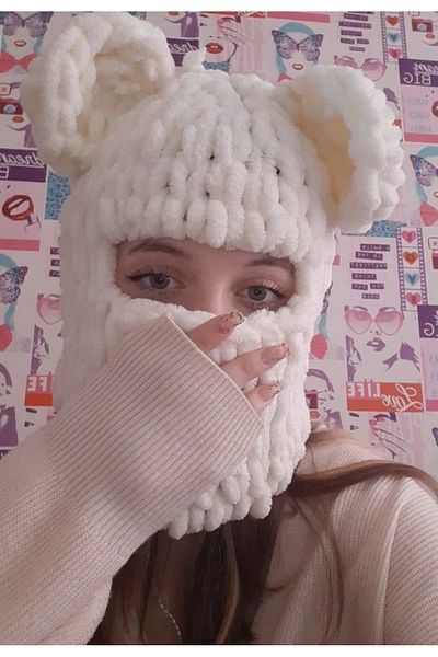 Meltem's Snow Hat Face Mask, Snow Mask, Face Hat, Snow Hat