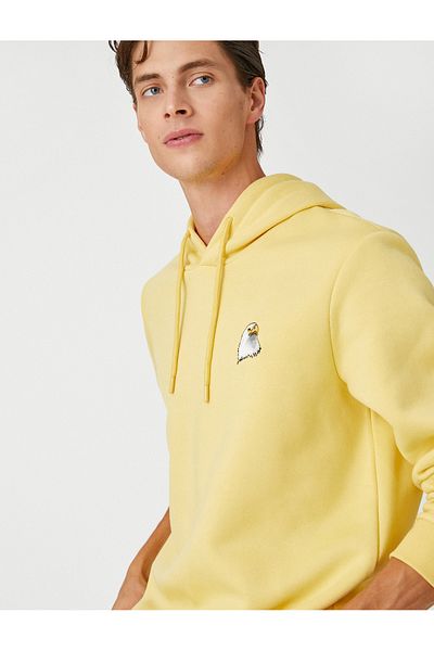 Koton Kapuzen-Sweatshirt mit Adler-Stickerei
