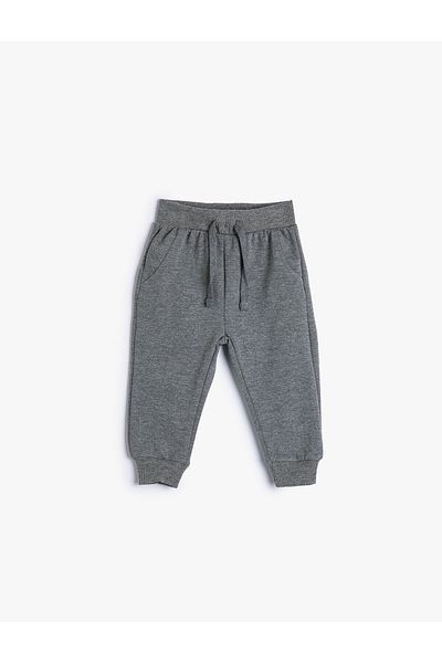 Koton 4WMB40033TK Koton Boy's Tracksuit Bottom GRAY MELANGE