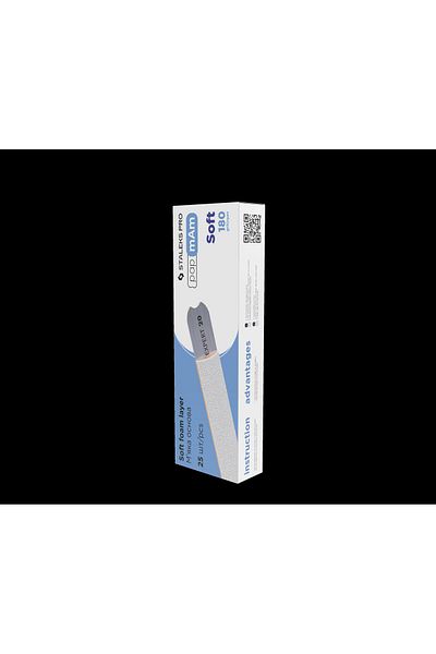 STALEKS Soft Dressed Pap-Mam Manicure Sanding - Soft 180 Grit, Set of 25