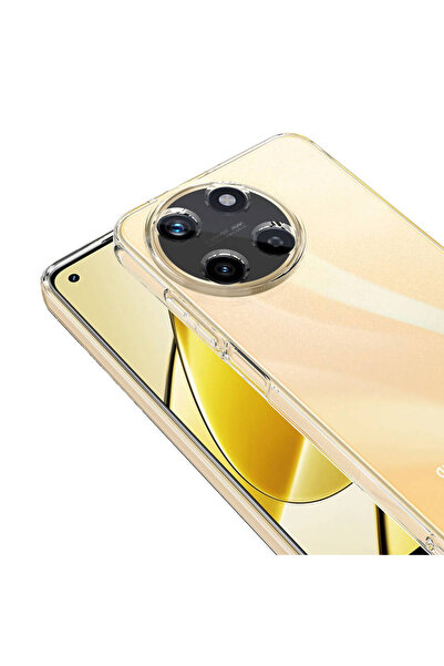 halkhouse Realme 11 4G Kılıf İnce Şeffaf Esnek Yumuşak Süper Silikon Kapak