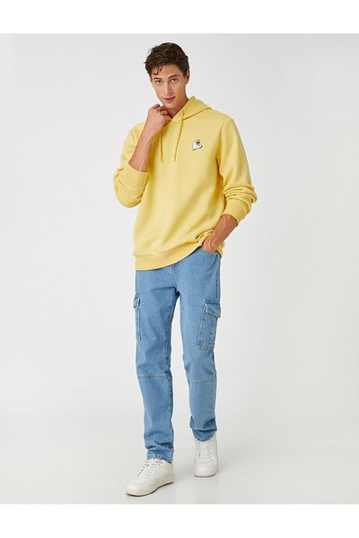 Koton Kapuzen-Sweatshirt mit Adler-Stickerei