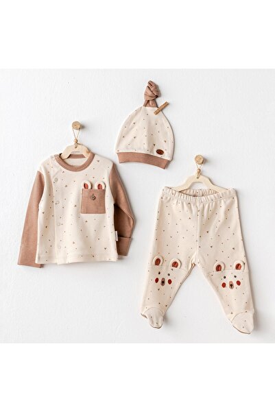 Skygo Andywawa Ac25025 - 3-Piece Baby Bodysuit Set, Adventurous Bear Pattern,...