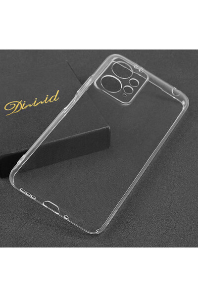 halkhouse Xiaomi Redmi Note 12 4G Kılıf İnce Şeffaf Esnek Yumuşak Süper Silik...