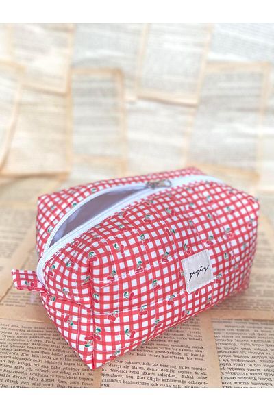 Zezig Gingham Organizer Bag