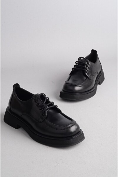 SEÇ KUNDURA اختيار 25100939   - حذاء نسائي من الجلد الطبيعي باللون الأسود