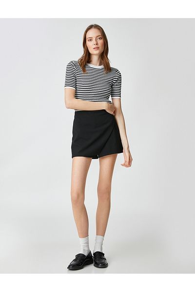 Koton Short Sleeve Knitwear Sweater Crew Neck