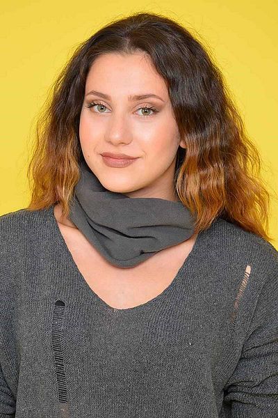4S1B FASHION Women's Gray Fleece Neck Collar Beanie Suitable for Use as Polar Fabric Neck Collar
